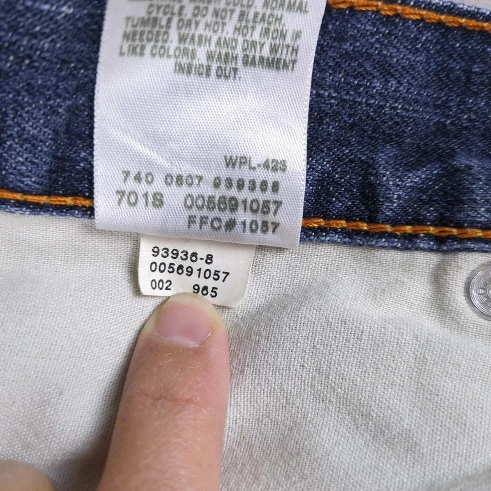 Y2K Levis 569 Jeans Mens 42x30 Blue Medium Wash Denim Loose Straight Relaxed Fit